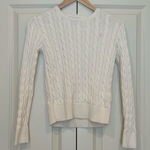 Girl Ralph Lauren Polo Cream Sweater, size 12-14